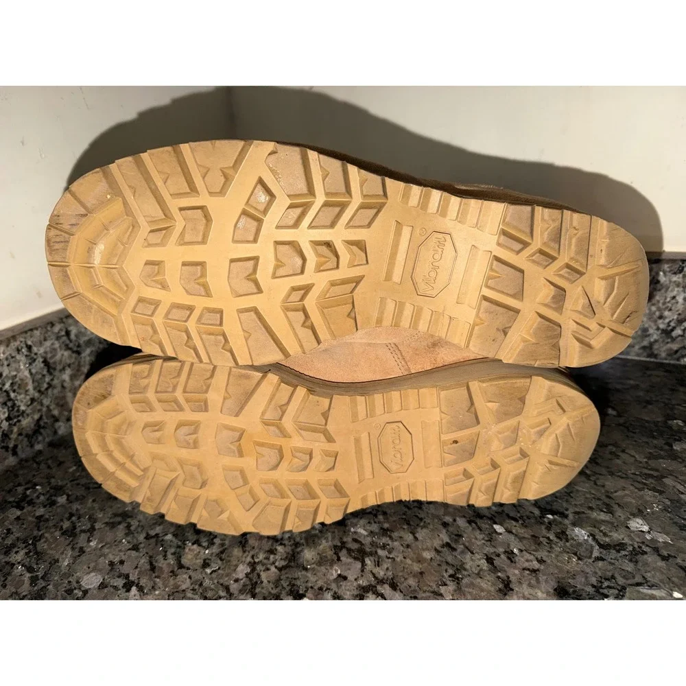 Belleville Tan Suede Nylon Tactical Combat Boot Vibram Size 12 W